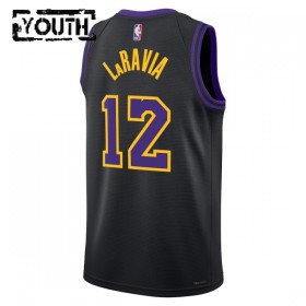 Barn Los Angeles Lakers Tröja Jake Laravia Nike 2025-26 City Edition Svart Swingman